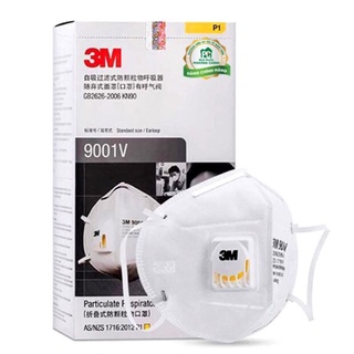 Combo 5 khẩu trang 3M 9001V có van thở kháng khuẩn , chống bụi mịn , tái sử dụng nhiều lần