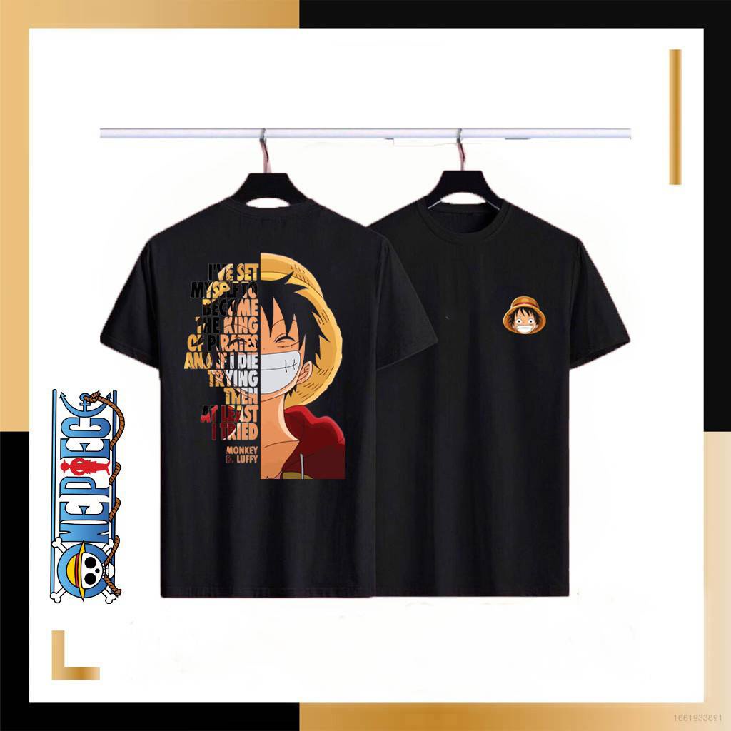 Áo Thun Tay Ngắn Dáng Rộng In Hình Nhân Vật Luffy Trong Phim ONE PIECE Thời Trang