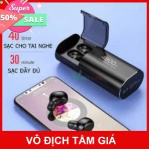 ️🥇Top 1 Tai Nghe️🥇Tai Nghe Bluetooth True Wireless Amoi F9 - 4800, Kiêm Sạc Dự Phòng Đồng Hồ Hiện Thị % Pin