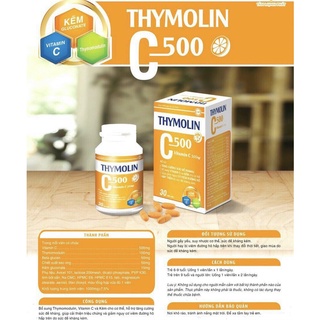 Viên uống tăng đề kháng - Thymolin C500