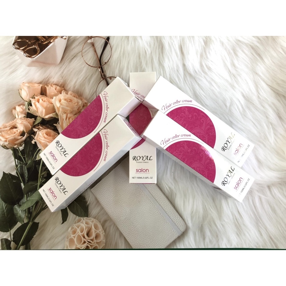 Màu Nhuộm Tóc Cao Cấp ROYAL SALON Giúp Tóc Lên Màu Chuẩn Không Khô Tóc Hương Thơm Nhẹ MP Nga Hà