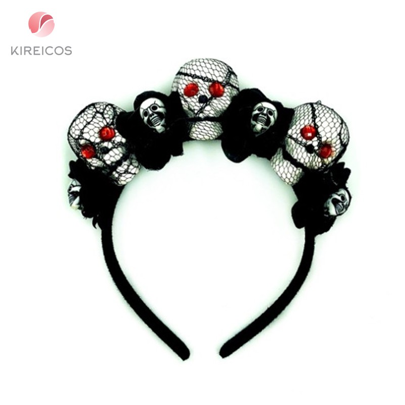 Cài Tóc Đầu Lâu Đủ Mẫu Halloween Cực Hot Tông Đen