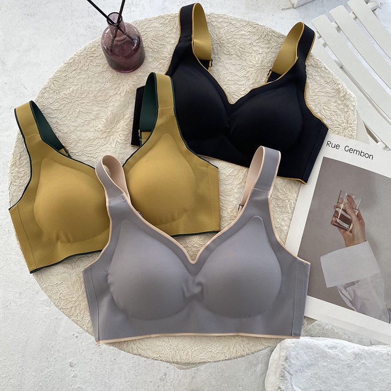 Áo Ngực Thể Thao Không Gọng Không Đường May Chất Liệu Cao Su Latex Mỏng Có Thể Điều Chỉnh Hỗ Trợ Nâng Ngực