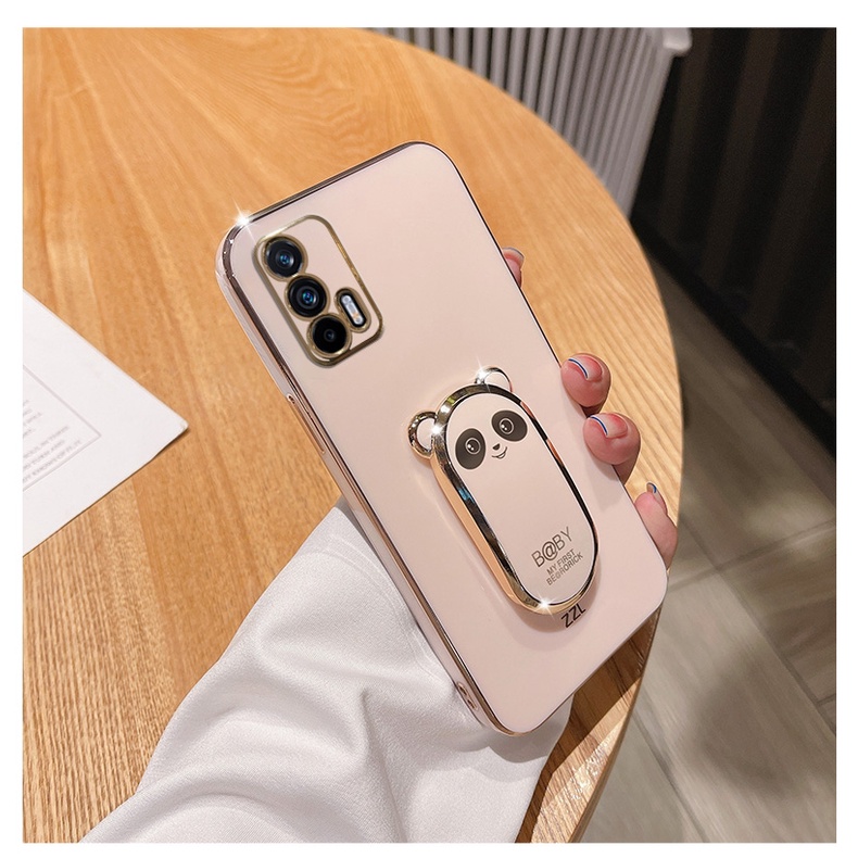 Ốp Điện Thoại Silicon Mềm Có Giá Đỡ Gấp Gọn Cho OPPO Realme C35 C30 9i 8 9 Pro Plus Realme GT Neo 2 2T Q3 Pro