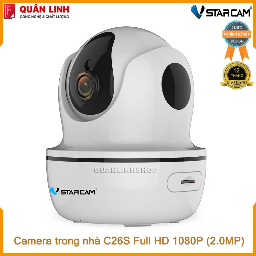 Camera Wifi IP Vstarcam C26s Full HD 1080P kèm thẻ 16GB