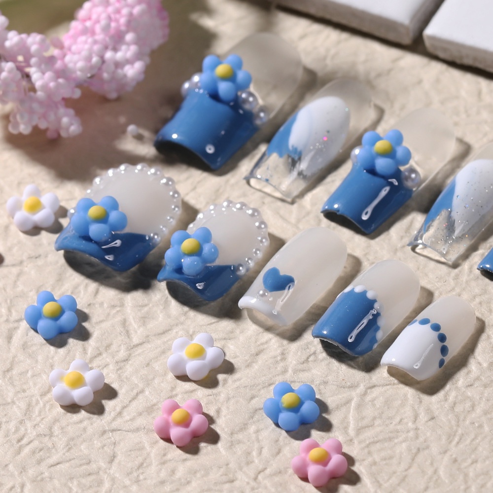 Miếng Dán Trang Trí Móng Tay Hình Hoa Hướng Dương Phong Cách Nhật Bản