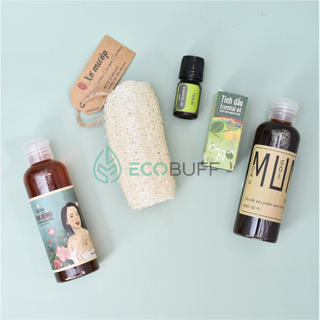 Quà tặng Ecobuff Giftset Tắm Gội Thảo Dược tặng bạn gái tặng mẹ tặng bà làm Quà sinh nhật, dịp 8-3, 20-10, Valentine