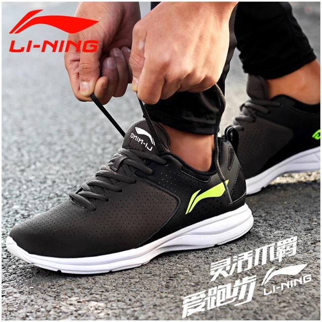 Giầy thể thao nam  lining chính hãng. Dáng gọn ôm chân. Size 40 41 42 43 44 45 46. Các màu đen trắng. Đen đỏ . ghi xanh.