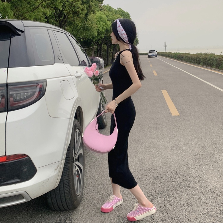 Đầm Dài Không Tay Ôm Dáng Phong Cách Hàn Quốc Gợi Cảm Thời Trang Mùa Hè Dành Cho Nữ