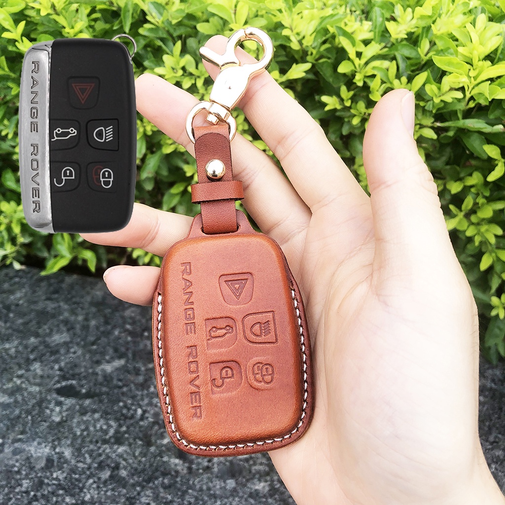 Bao da chìa khóa Range Rover, RangeRover Handmade da thật 002
