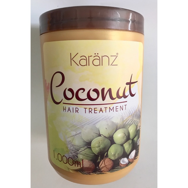 Hấp dầu dừa Karanz 1000 ml Hair treatment collagen cream Coconut Oil 🤩 Tận Gốc 🤩 Chính Hãng Siêu thơm mềm bóng mượt tóc.