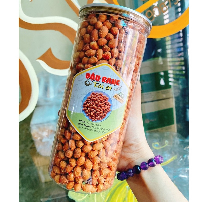 Đậu Phộng Cháy Tỏi Ớt [ Hủ 500 gam ]