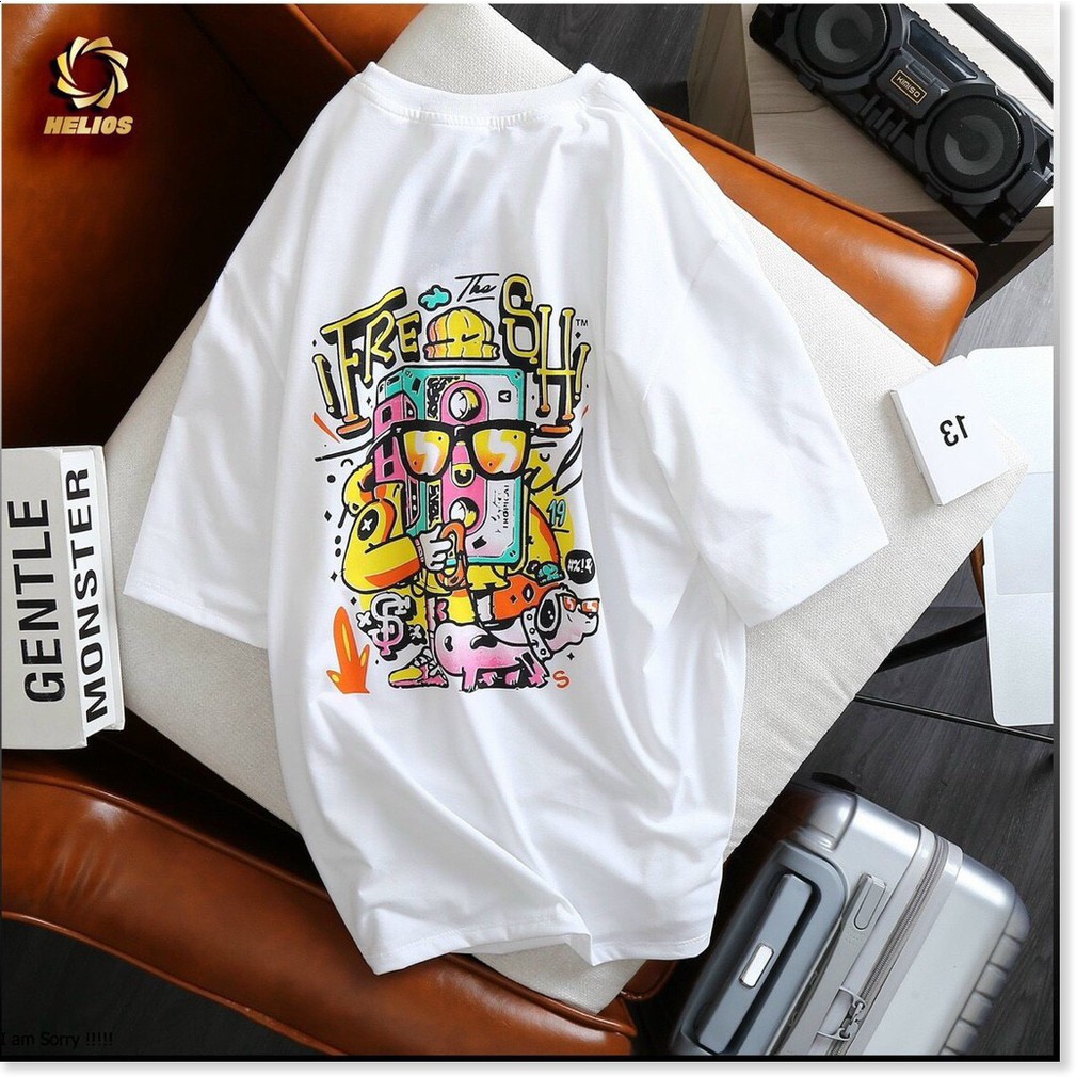 ÁO THUN COTTON NAM FORM RỘNG,THIẾT KẾ HỌA TIẾT NỀN ÁO SIÊU NGẦU LANA FASHION