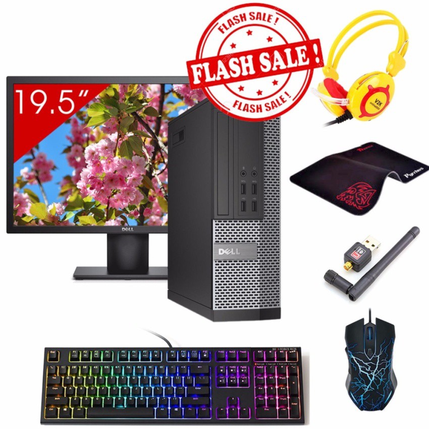 Máy tính Văn Phòng DELL OPTIPLEX 7010 SFF + Màn hình Dell 19.5inch (Core I7 3770, Ram 8GB, HDD 1TB) + Quà Tặng | BigBuy360 - bigbuy360.vn