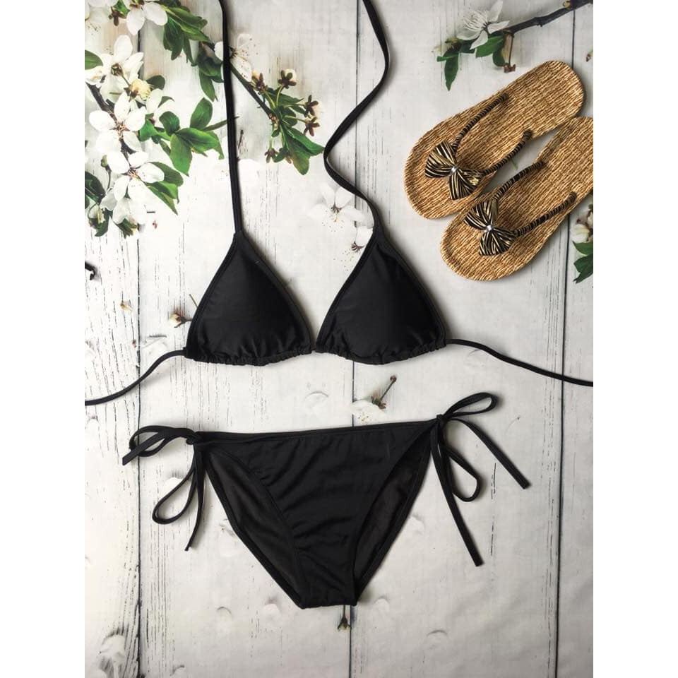 Bikini bộ bơi hai mảnh đen sexy ( kèm hình thật)