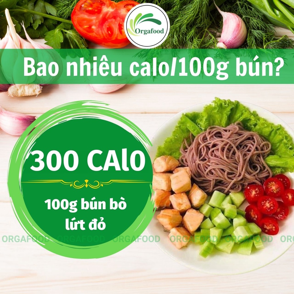 Bún bò Huế gạo lứt hữu cơ sợi to [mua 3 tặng 1] Orgafood 500g, bún bò lức eatclean, giảm cân, cho người tiểu đường