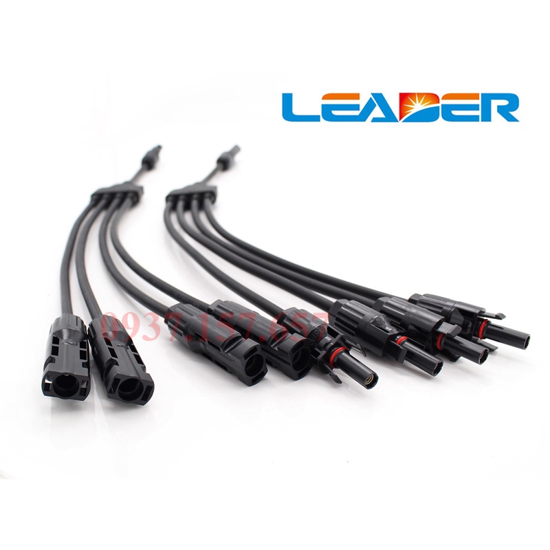 Jack MC4 Y2,Y3,Y4, MC4 đấu song song Y2, Y3, Y4 điện áp 1000V hãng Leader