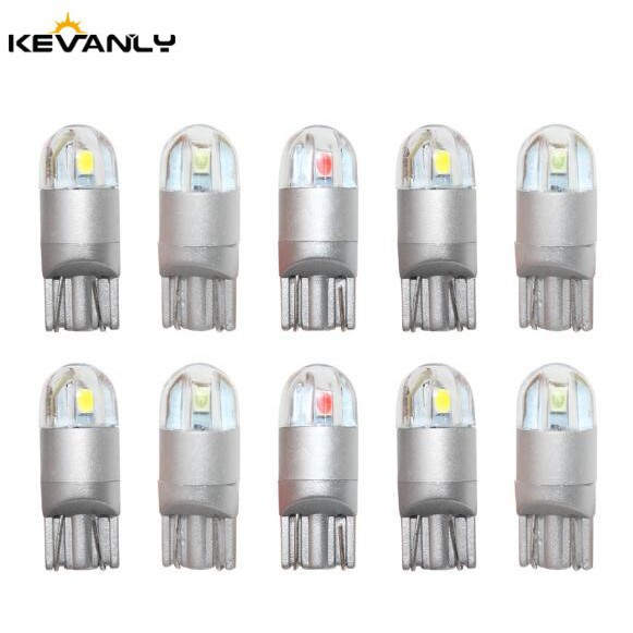 Set 10 Đèn Led Kevanly T10 194 168 192 W5W 3030 12v Gắn Biển Số Xe Ô Tô