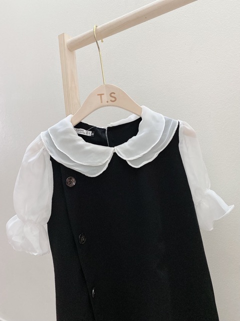 Váy suông cổ voan tiểu thư nữ VAY024 | BigBuy360 - bigbuy360.vn