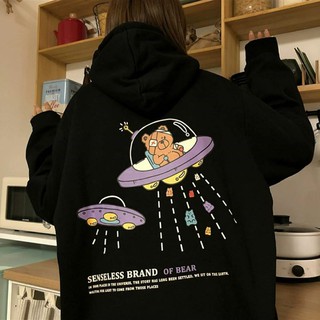 Áo Hoodie Gấu Bông Phi Hành Gia Unisex ( ảnh thật kèm feedback)