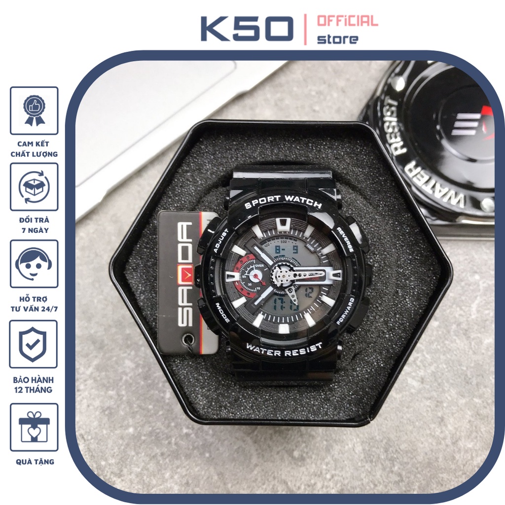 Đồng hồ Nam Nữ unisex Sanda 299 full box chính hãng