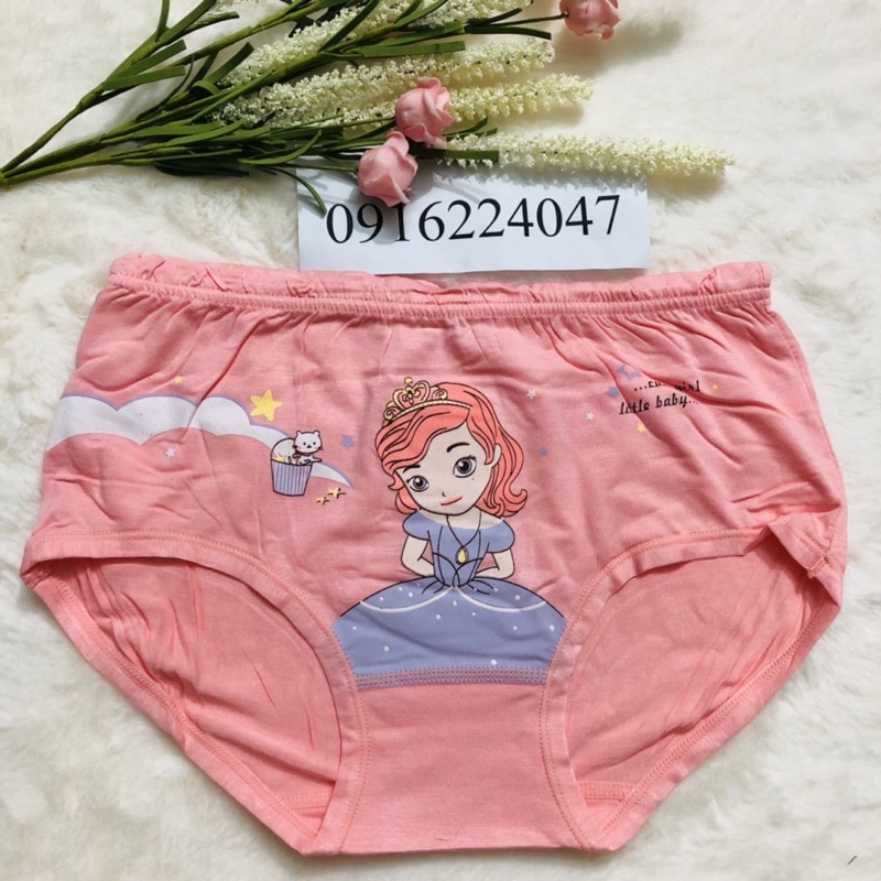 Set 5 Quần lót bé gái size lớn cao cấp, quần lót trẻ em cotton chất siêu mền mát