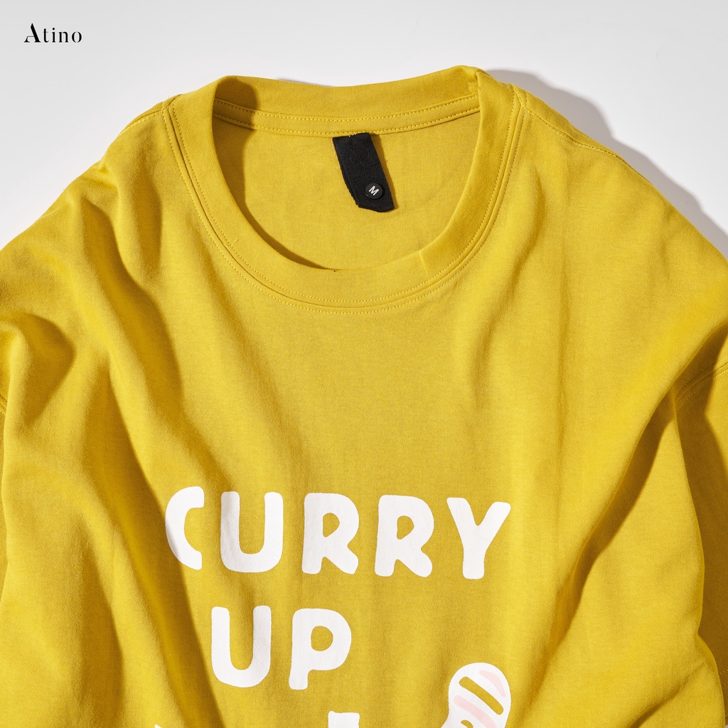 Áo Thun Cộc Tay Cổ Tròn CURRYUP ATINO chất liệu Cotton thoáng mát bền form Regular AP4066