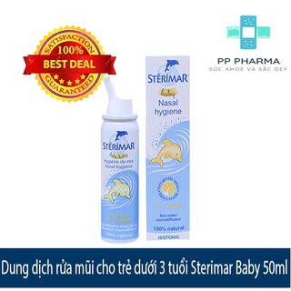 Xịt rửa mũi cho trẻ dưới 3 tuổi Sterimar Baby 50ml (Pháp)