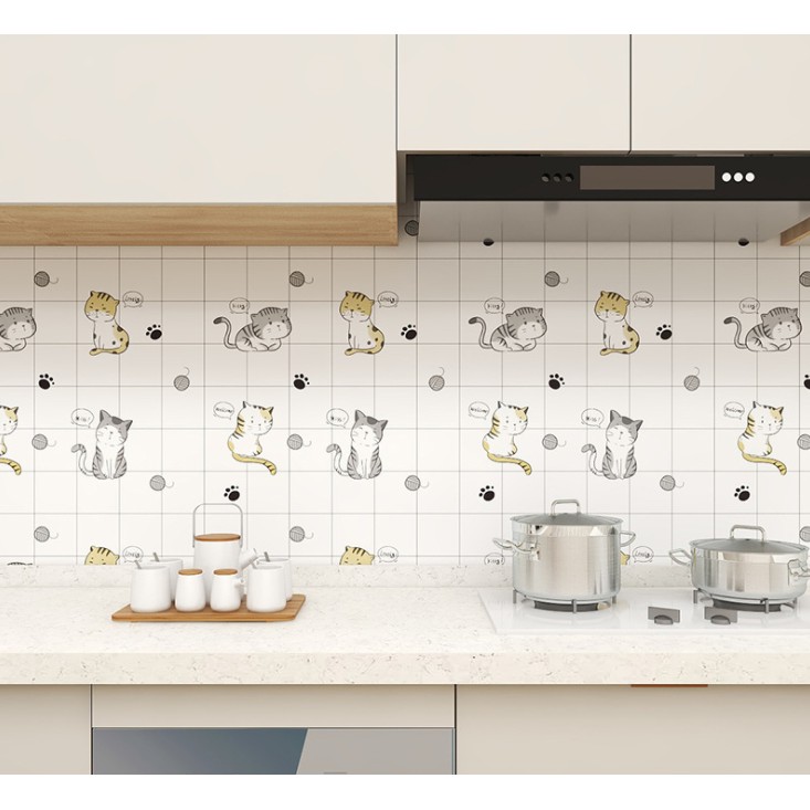 Decal DÁN TƯỜNG BẾP khổ rộng 60cm NHIỀU MẪU MỚI ( giá bán 1 mét dài tới )