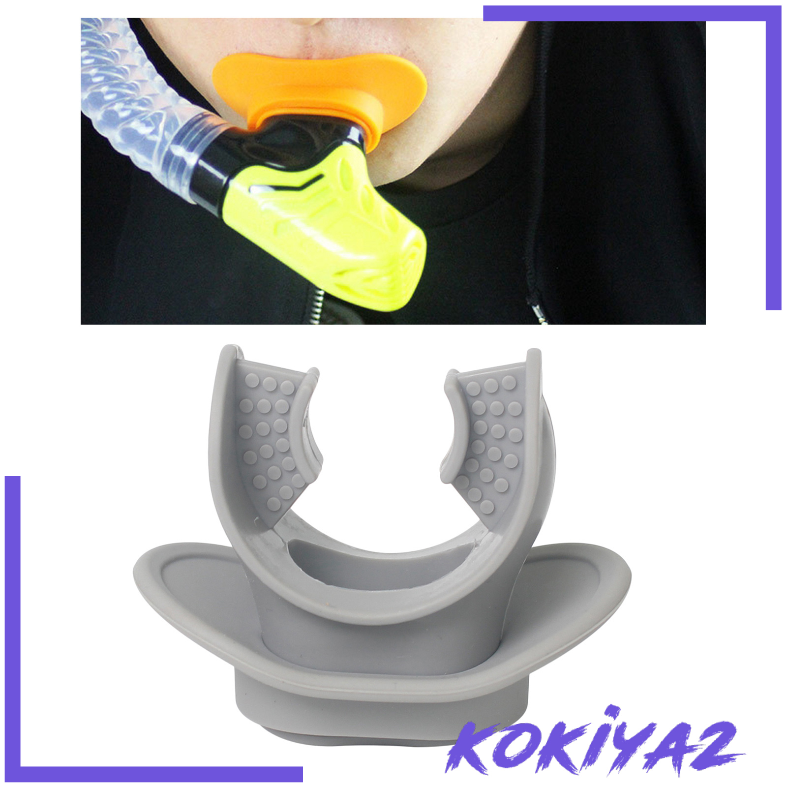 Ống Thở Lặn Biển Bằng Silicone Điều Chỉnh Được Kokiya2