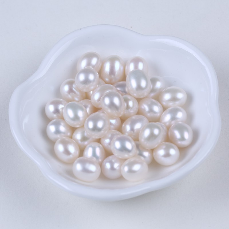 Set 8-8.5mm ngọc trai trắng/hồng/tím chất lượng cao không phai màu