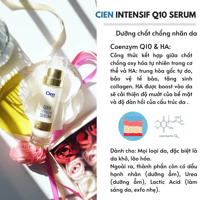KEM DƯỠNG NGÀY - ĐÊM - SERUM CIEN Q10 DƯỠNG ẨM CHỐNG LÃO HOÁ NỘI ĐỊA PHÁP (chọn phân loại) | BigBuy360 - bigbuy360.vn