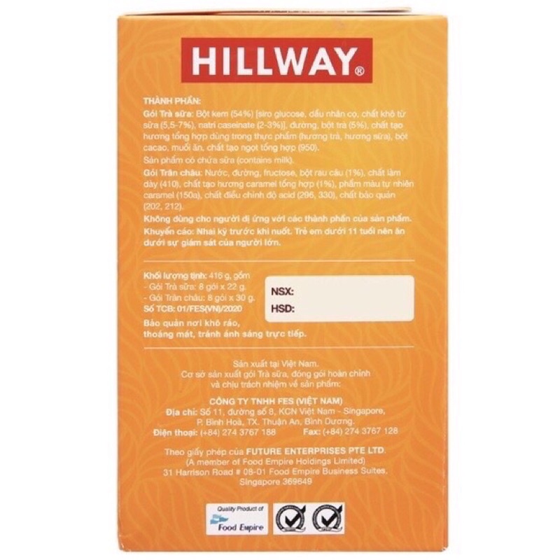TRÀ SỮA HILLWAY CÓ TRÂN CHÂU GIÒN 5 LY( HOẢ TỐC ) | BigBuy360 - bigbuy360.vn