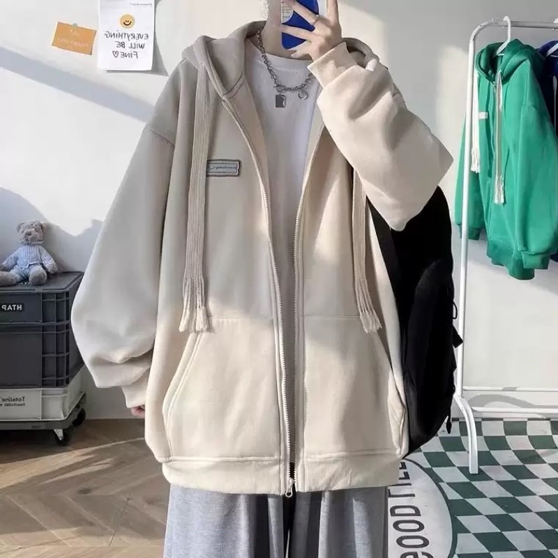 Áo khoác hoodie zip nam nữ chất nỉ bông 2 lớp dày đẹp in hình temm