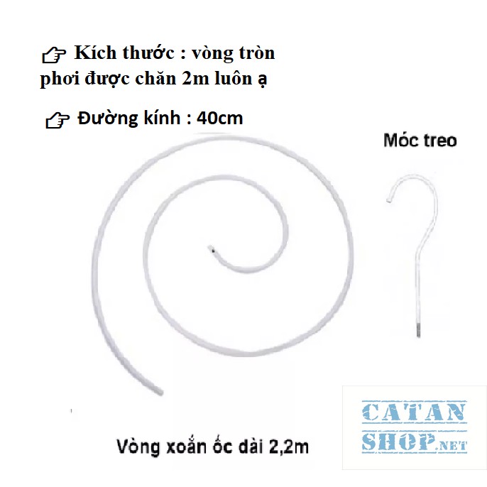 Móc treo đồ hình xoắn ốc siêu tiện dụng, Móc phơi chăn mền đa năng, tiết kiệm thời gian, không gian