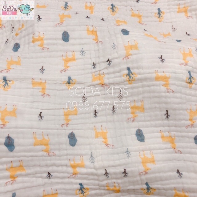 [XẢ] KHĂN TẮM XÔ 6 LỚP NHĂN SIÊU THẤM, SIÊU MỀM, SIÊU DỄ THƯƠNG 110x 110CM