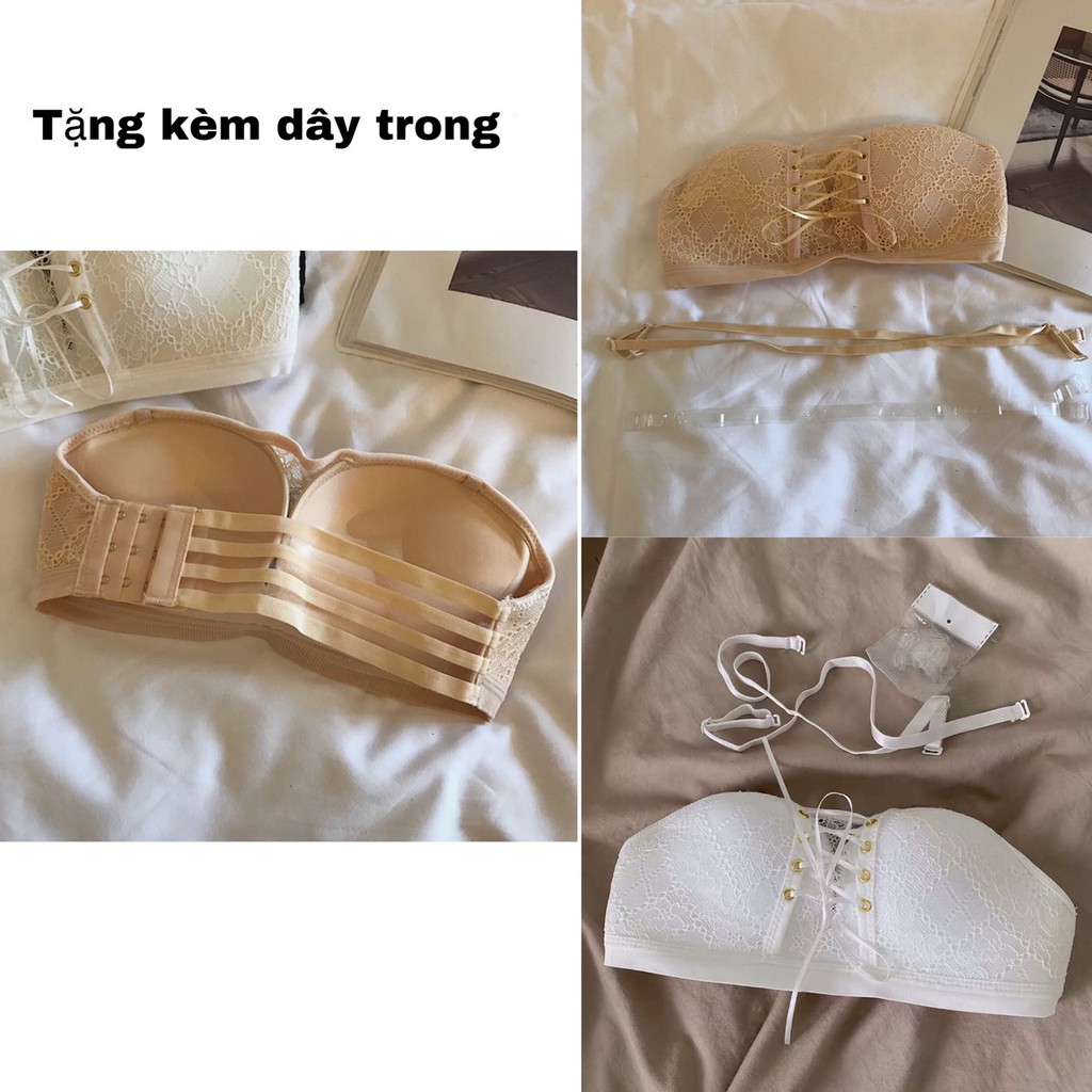 Áo bra ren đan ngực 𝗙𝗿𝗲𝗲 𝗦𝗵𝗶𝗽 munmunstore áo bra nâng ngực - mềm mại + tặng kèm dây trong (ảnh + video thật ) 8907