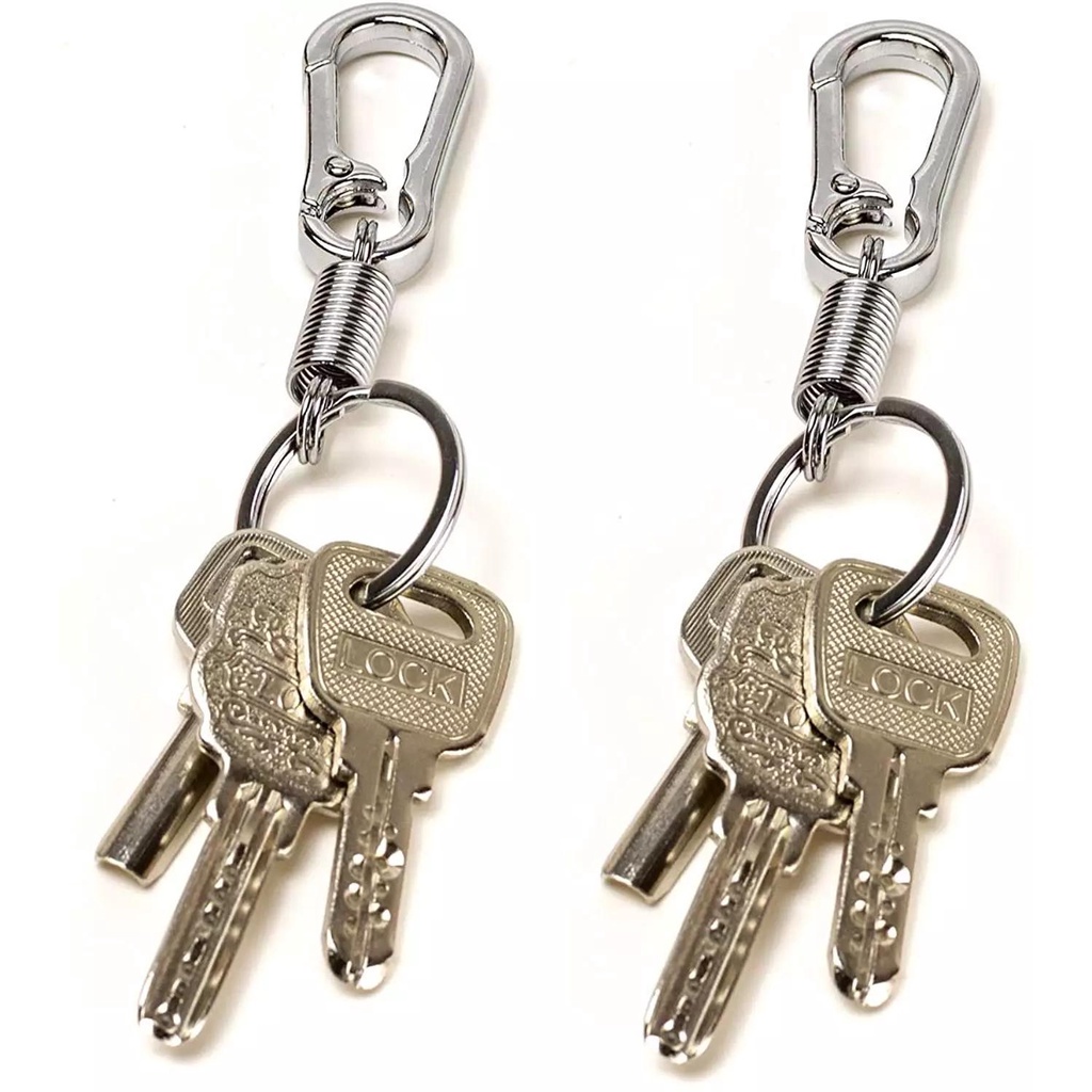 Móc Chìa Khóa Bằng Hợp Kim Nhôm Mạnh Mẽ Đơn Giản Vintage Chất Lượng Cao Chống Thất Lạc / Móc Khóa Bằng Bạc Cổ Điển Dùng Khi