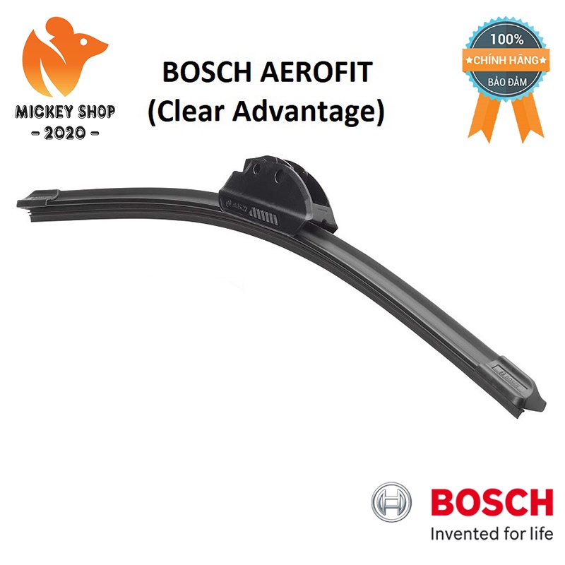 Gạt Mưa Ô Tô Bosch Clear Advantage AEROFIT -  Loại Tầm Trung Thân Mềm Không Xương