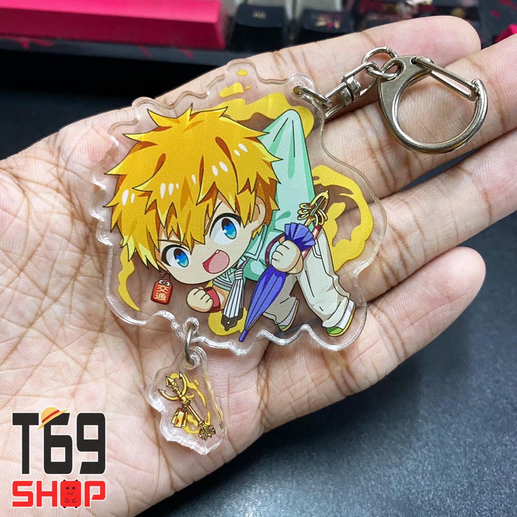 Móc khóa mica anime Jibaku Shounen Hanako-kun - Mẫu 2 (Loại cao cấp - Hình in ép giữa 2 mặt mica)