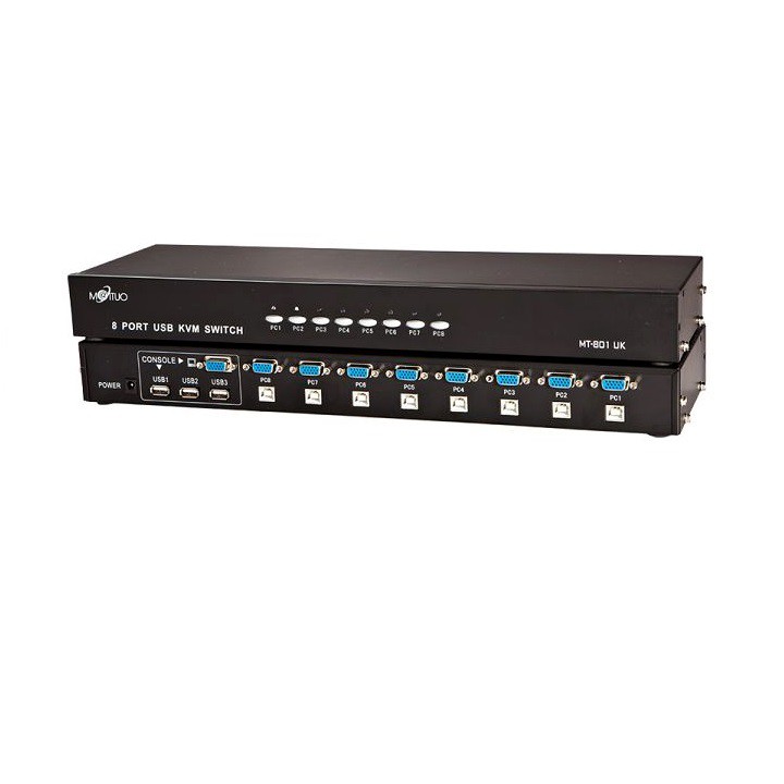 Bộ Switch KVM 8 port  KVM 1-8, 8 cây ra 1 màn hình chính hãng MT-Viki, Bộ gộp 8 máy tính ra 1 màn hình KVM 8 port MT-Vik