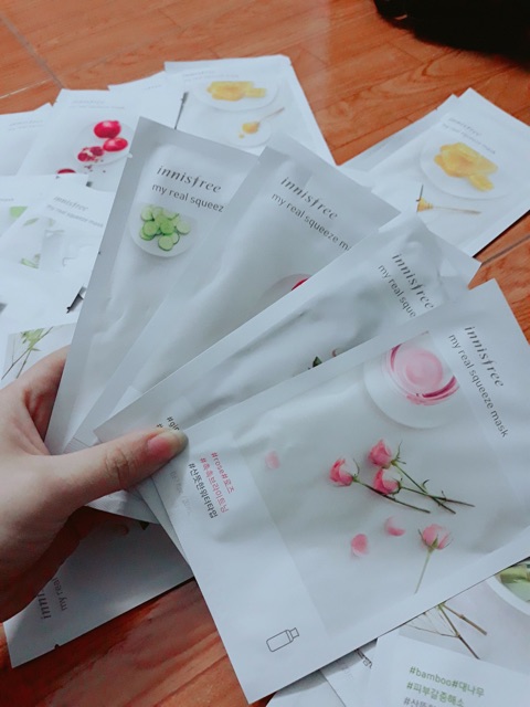 Mặt nạ Innisfree ( mật ong, lựu, trà xanh, nha đam, yến mạch)