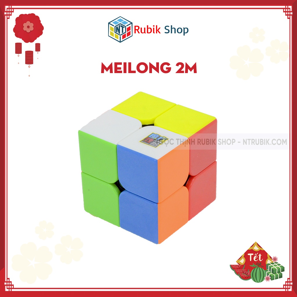 Rubik 2x2x2 Moyu Meilong 2M Stickerless (Hãng mod nam châm)
