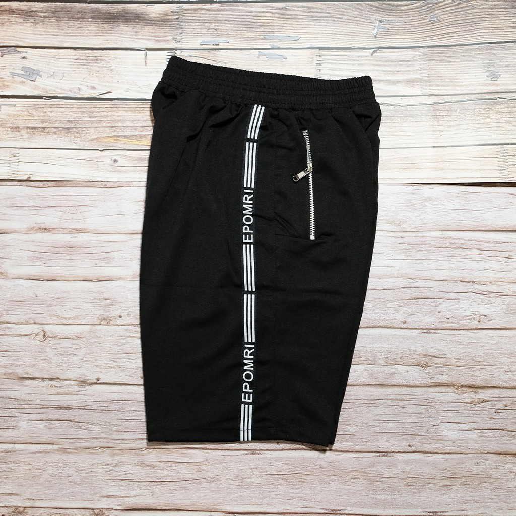 Quần đùi thể thao kẻ  sọc, túi khóa ❌ HOT 2021 ❌ Quần thể thao kẻ sọc vải umi không nhăn không nhão | BigBuy360 - bigbuy360.vn