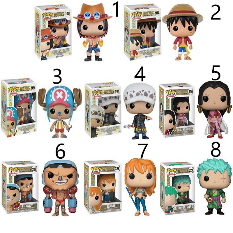 Mô hình nhân vật One Piece Funko Pop 10cm nhiều thiết kế tùy chọn chất lượng cao