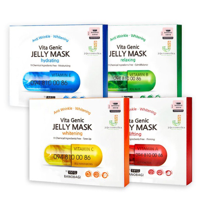 [1 HỘP] mặt nạ Banobagi Jelly Mask ( Hàng có bill)