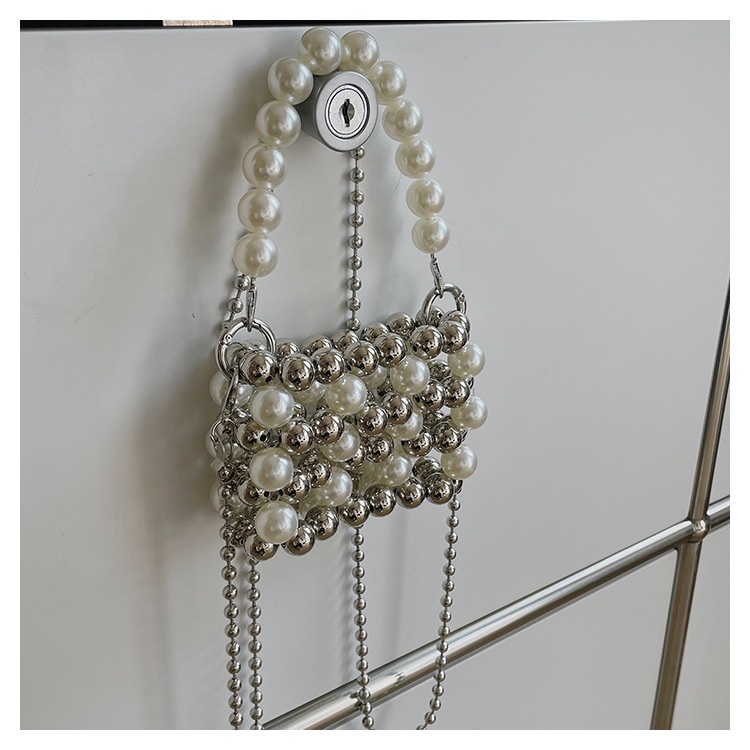 Túi xách đựng son môi IELGY trang trí hạt rỗng thời trang cho nữ