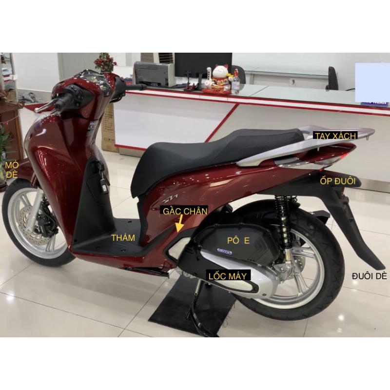 Phụ Kiện Trang Trí Xe SH 2020-2023 Mạ Crom, Ốp Xe SH 2020 2021 2022 2023, đồ chơi xe Sh