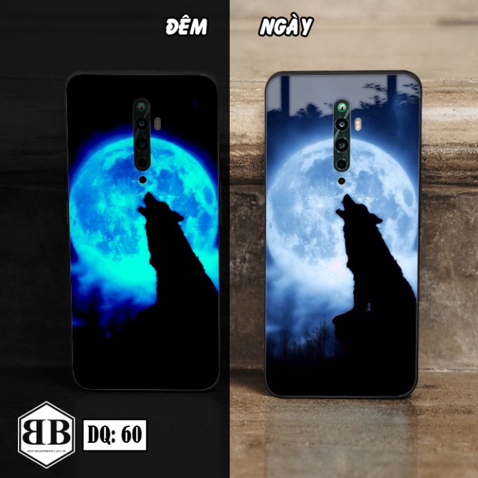Ốp lưng kính Dạ Quang Oppo RENO 2 / RENO2 F / RENO2 Z    phát sáng trong đêm siêu ngầu