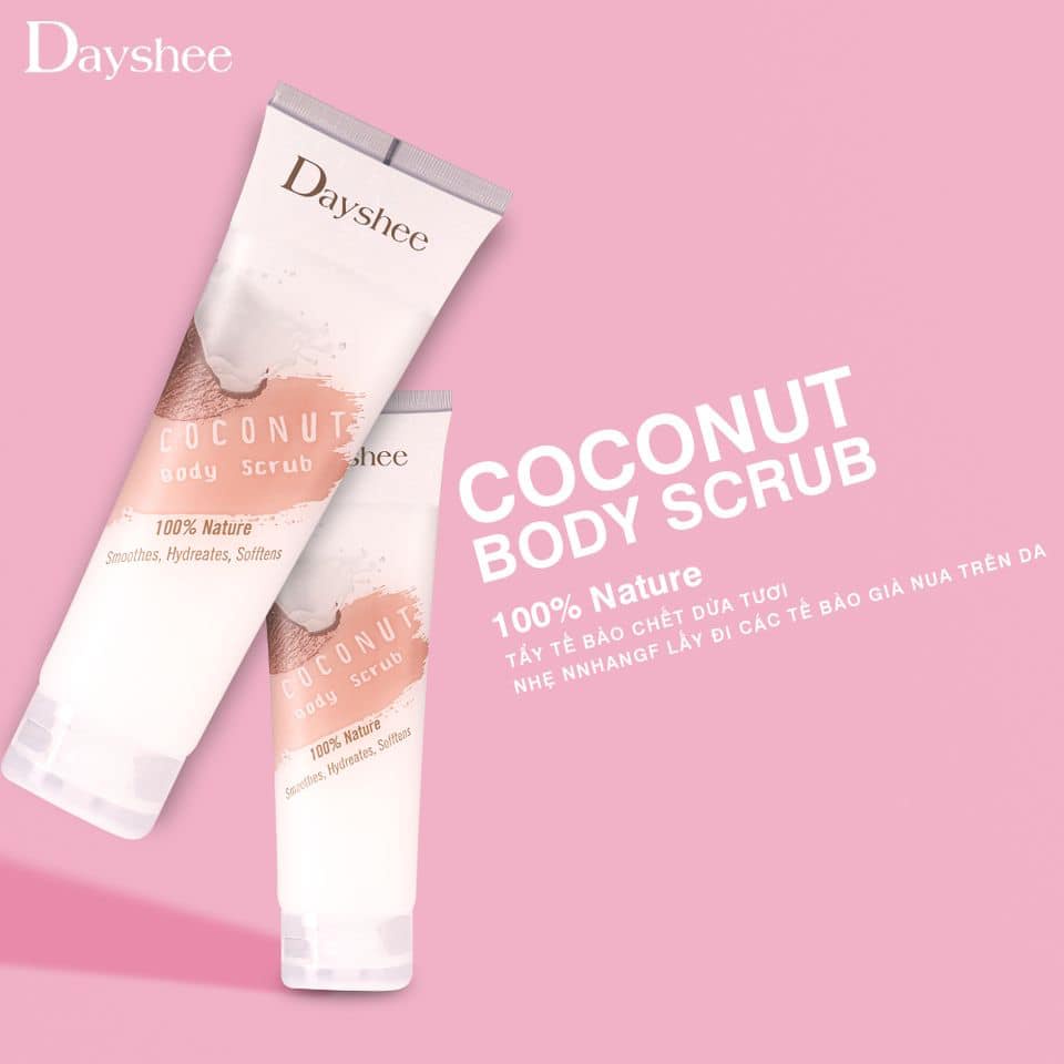 TẨY TẾ BÀO CHẾT BODY CHIẾT XUẤT DỪA TƯƠI DAYSHEE COCONUT BODY SCRUB 40ML CHÍNH HÃNG - 9315